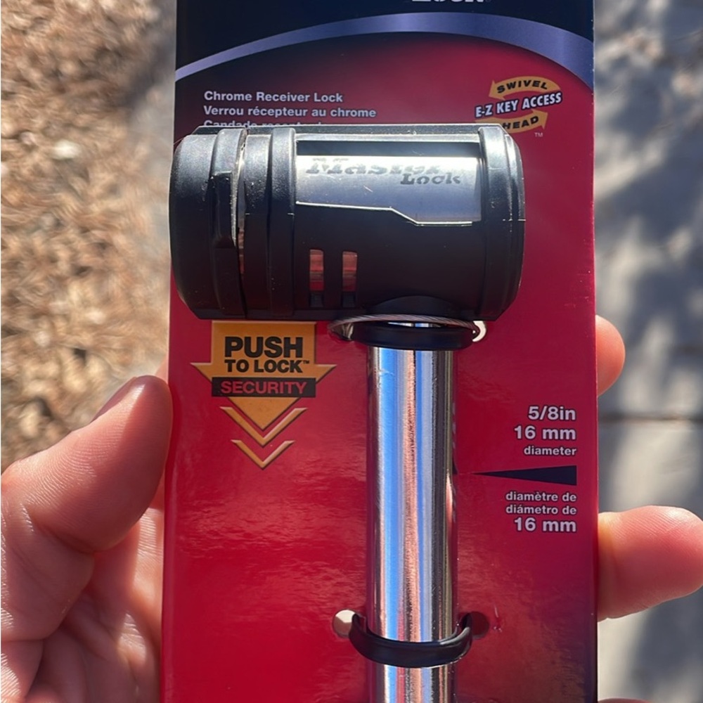 Master Lock Chrome Receiver Lock